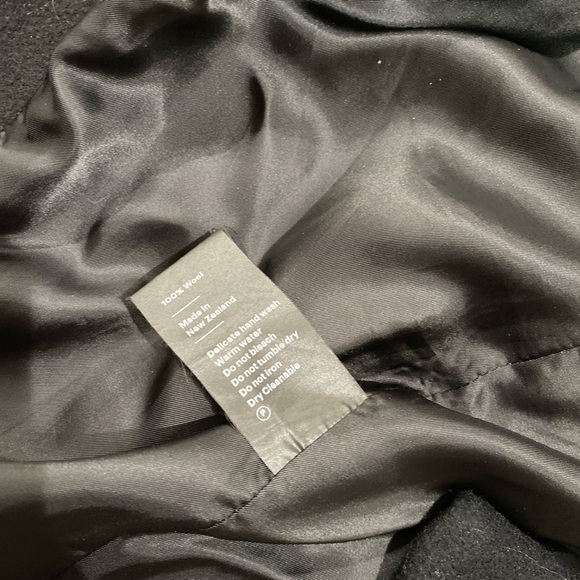 Paris Georgia The Classic Coat black wool trench coat - Picture 6 of 13